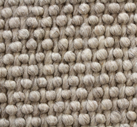Hand Woven Loop Pile Wool Rug, Ivory Grey 160x230cm - view 2