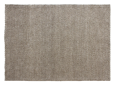 Hand Woven Loop Pile Wool Rug, Ivory Grey 160x230cm - view 3