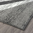Adore Geometric Textural Area Rug — Barber-Pole Yarns, Soft Neutral Tones — Allure Home Collections