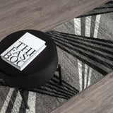 Adore Geometric Textural Area Rug — Barber-Pole Yarns, Soft Neutral Tones — Allure Home Collections