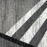 Adore Geometric Textural Area Rug — Barber-Pole Yarns, Soft Neutral Tones — Allure Home Collections