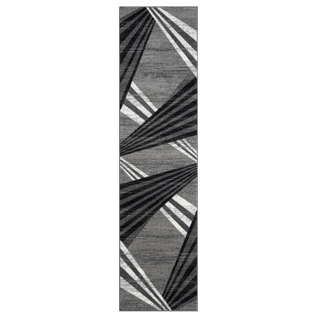 Adore Geometric Textural Area Rug — Barber-Pole Yarns, Soft Neutral Tones — Allure Home Collections