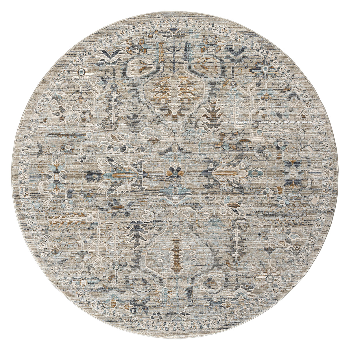 Aubre Contemporary Vintage-Charm Area Rug — Turkish Power-Loomed, Stain-Resistant — Allure Home Collections