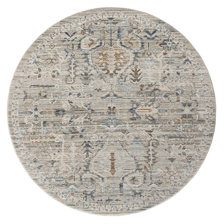 Aubre Contemporary Vintage-Charm Area Rug — Turkish Power-Loomed, Stain-Resistant — Allure Home Collections
