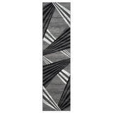 Adore Geometric Textural Area Rug — Barber-Pole Yarns, Soft Neutral Tones — Allure Home Collections