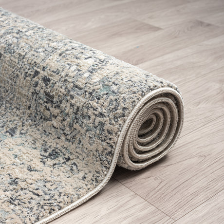 Aubre Contemporary Area Rug — Turkish Power-Loomed, Stain-Resistant, Round Options — Allure Home Collections