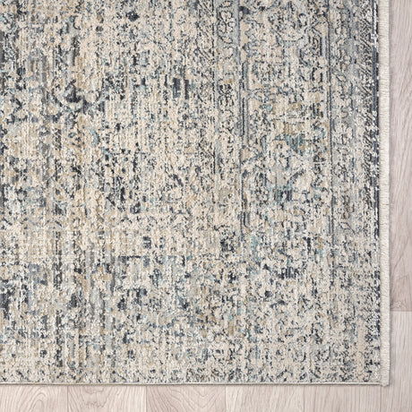 Aubre Contemporary Area Rug — Turkish Power-Loomed, Stain-Resistant, Round Options — Allure Home Collections