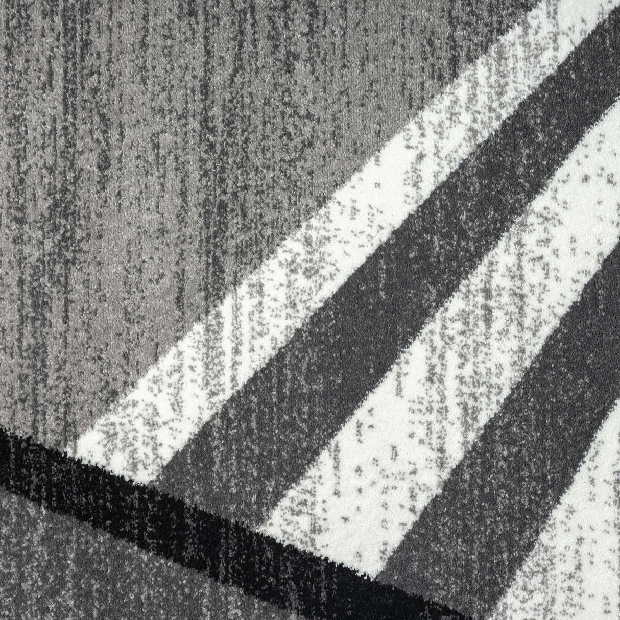 Adore Geometric Textural Area Rug — Barber-Pole Yarns, Soft Neutral Tones — Allure Home Collections