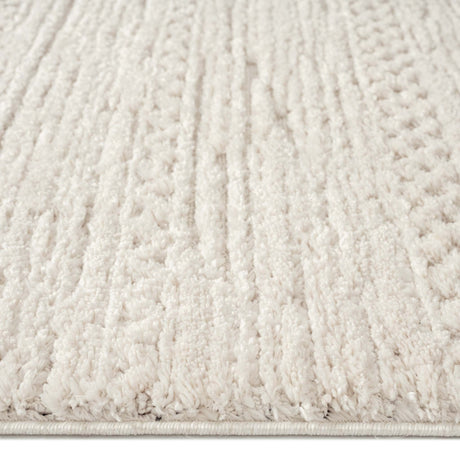 Addie Plush Soft Pile Area Rug — High-and-Low 20mm Sculpted Pile, Tassels — Allure Home Collections