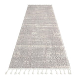 Addie Plush Area Rug — High-and-Low 20mm Sculpted Pile, Soft Tassels — Allure Home Collections