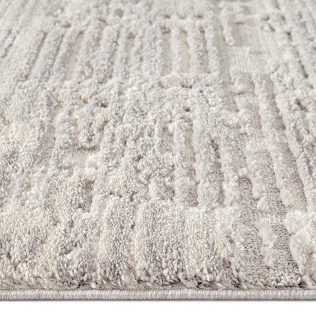 Addie Plush Area Rug — High-and-Low 20mm Sculpted Pile, Soft Tassels — Allure Home Collections