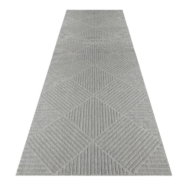 Havana Indoor Outdoor Rug — Polypropylene Trellis Pattern, High-Low Pile, Latex Backing — Allure Home Collections