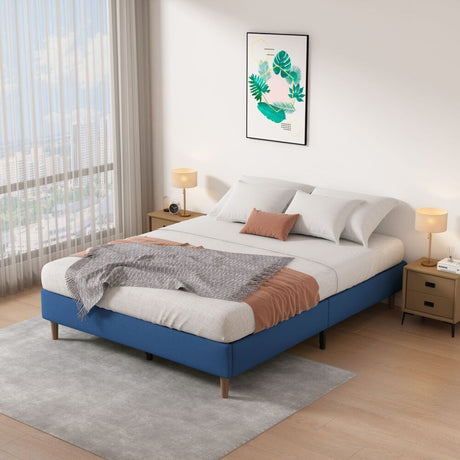 Tuscania Queen Bed Frame, Blue
