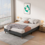 Bed Frame Mattress Foundation (Dark Grey) – Double