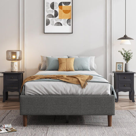 Tuscania Queen Bed Frame, Dark Grey