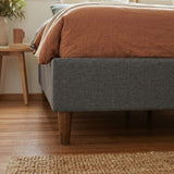 Tuscania Queen Bed Frame, Dark Grey