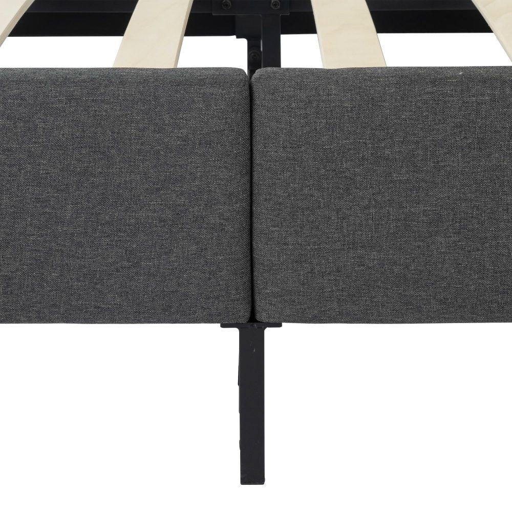 Tuscania Queen Bed Frame, Dark Grey
