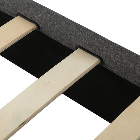 Tuscania Queen Bed Frame, Dark Grey