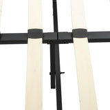 Light Grey Queen Bedframe with Wooden Slats