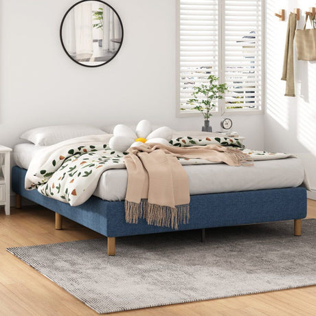 Vetralla Double Bed Frame, Blue