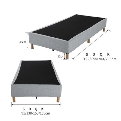 Vetralla Double Bed Frame, Blue