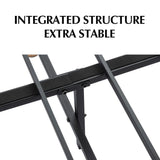 Vetralla Double Bed Frame, Dark Grey