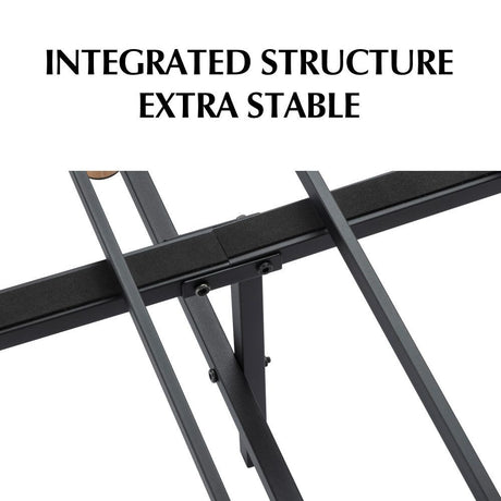 Vetralla Double Bed Frame, Dark Grey