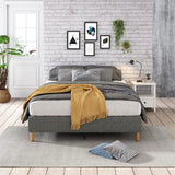 Vetralla King Bed Frame, Dark Grey