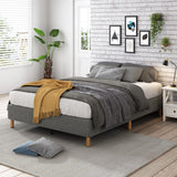 Vetralla King Bed Frame, Dark Grey