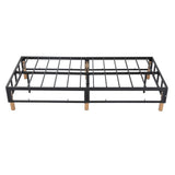 Elegant Dark Grey Metal Bedframe Foundation