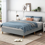 Vetralla King Bed Frame, Light Grey