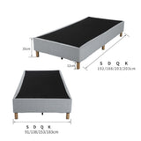 Vetralla King Bed Frame, Light Grey