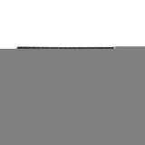 Light grey bed frame from foot end showing full proportions — Allure Home Collections