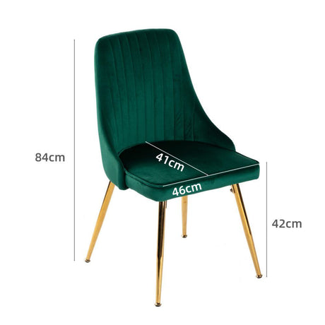 Kingsford Dining Chair, Green 2pcs