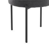Lobethal Boucle Dining Chair, Charcoal 2pcs