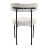 Lobethal Boucle Dining Chair, White Quartz 2pcs
