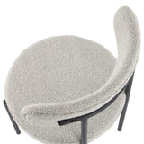 Lobethal Boucle Dining Chair, White Quartz 2pcs