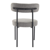 Lobethal Boucle Dining Chair, Slate Grey 2pcs
