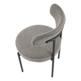 Lobethal Boucle Dining Chair, Slate Grey 2pcs