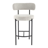 Shoreham Boucle Bar Stool, White 2pcs