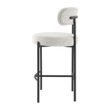 Shoreham Boucle Bar Stool, White 2pcs