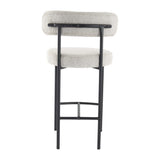Shoreham Boucle Bar Stool, White 2pcs