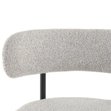 Elsa boucle bar stool seat close-up showing premium texture — Allure Home Collections
