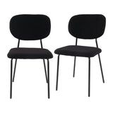 Bridgewater Armless Dining Chair, Boucle 2pcs