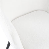 Rowland Flat Dining Armchair, White 2pcs