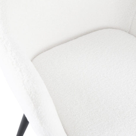 Rowland Flat Dining Armchair, White 2pcs