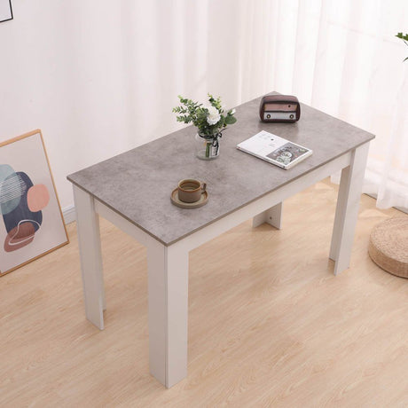 Mount Torrens 5 Piece Dining Set, Grey and Blue Velvet