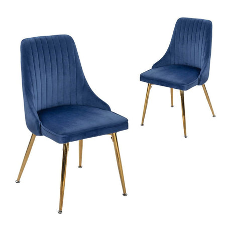 Mount Torrens 5 Piece Dining Set, Grey and Blue Velvet