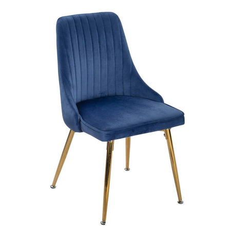 Mount Torrens 5 Piece Dining Set, Grey and Blue Velvet