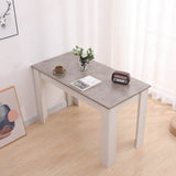 Mount Torrens 5 Piece Dining Set, Grey and Green Velvet